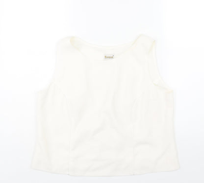 Womens UK Size 18 Roman White Camisole Blouse