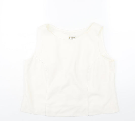 Womens UK Size 18 Roman White Camisole Blouse