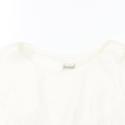 Womens UK Size 18 Roman White Camisole Blouse