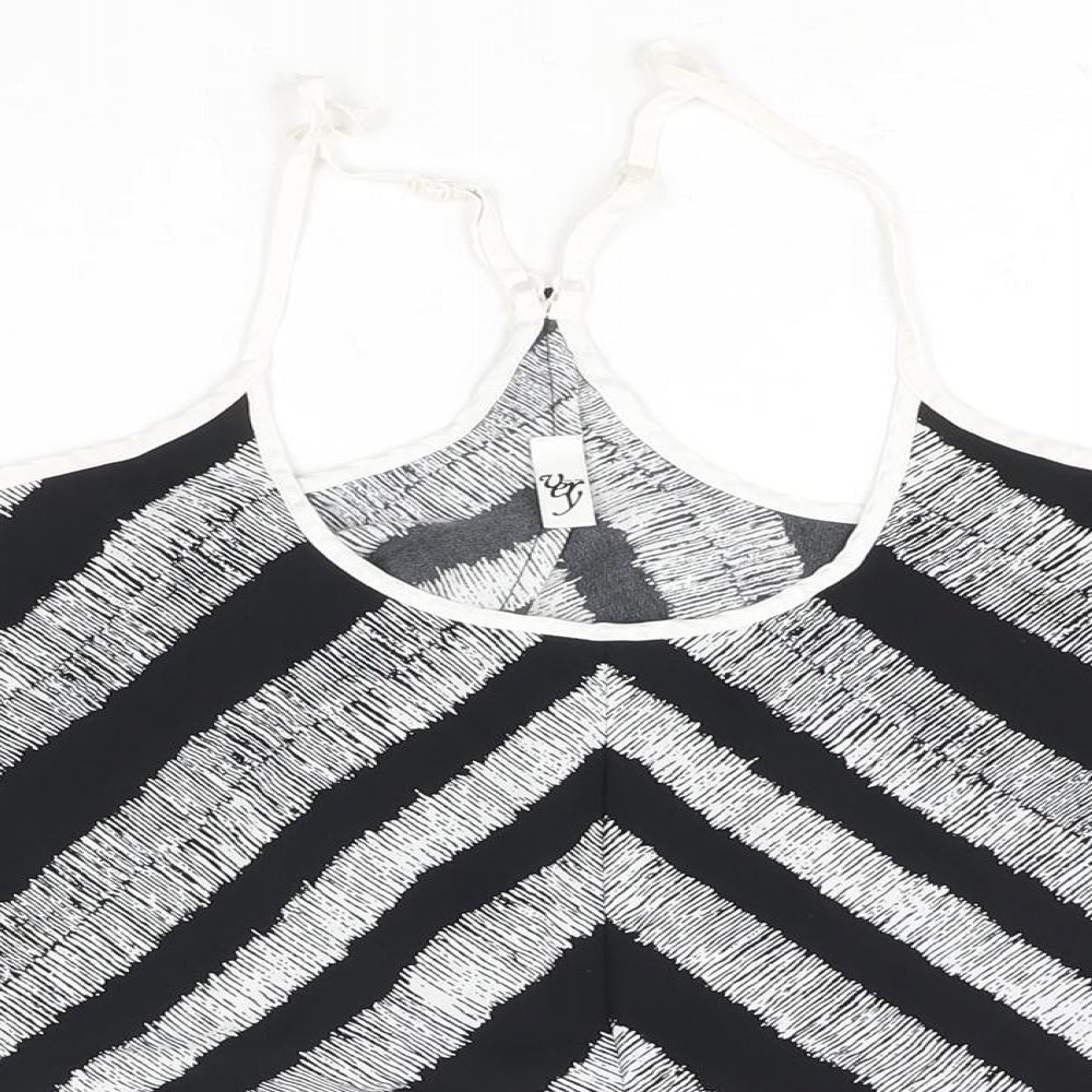 Womens UK Size 10 Very Black Camisole Blouse