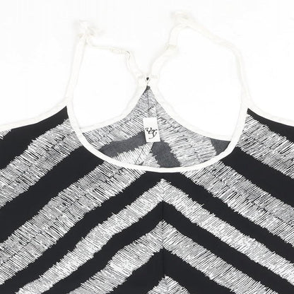 Womens UK Size 10 Very Black Camisole Blouse