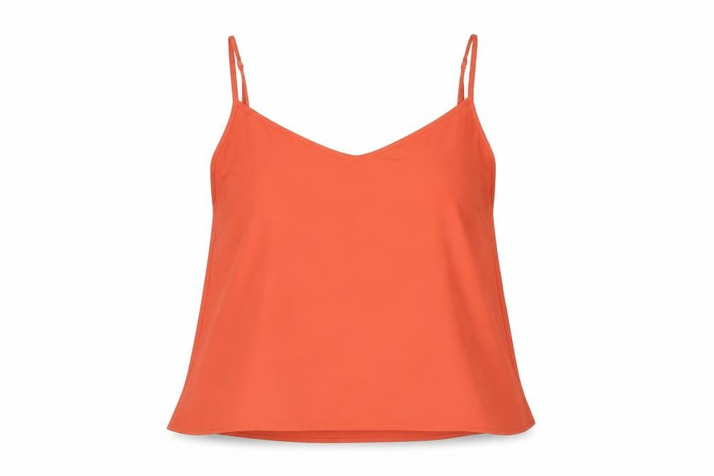 Womens UK Size 10 Marks and Spencer Orange Camisole Blouse