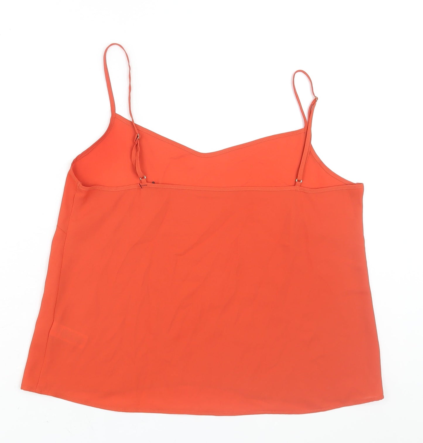 Womens UK Size 10 Marks and Spencer Orange Camisole Blouse