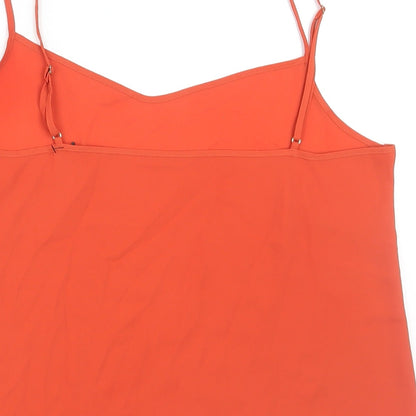 Womens UK Size 10 Marks and Spencer Orange Camisole Blouse