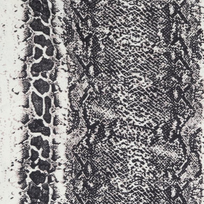 Emilia Womens Grey Animal Print Polyester Basic Blouse Size XL Round Neck - Snake Print