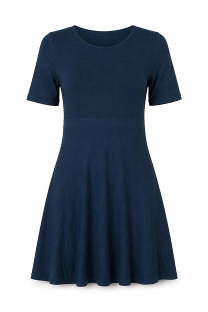 Oasis Womens Blue Cotton A-Line Size M Crew Neck Pullover