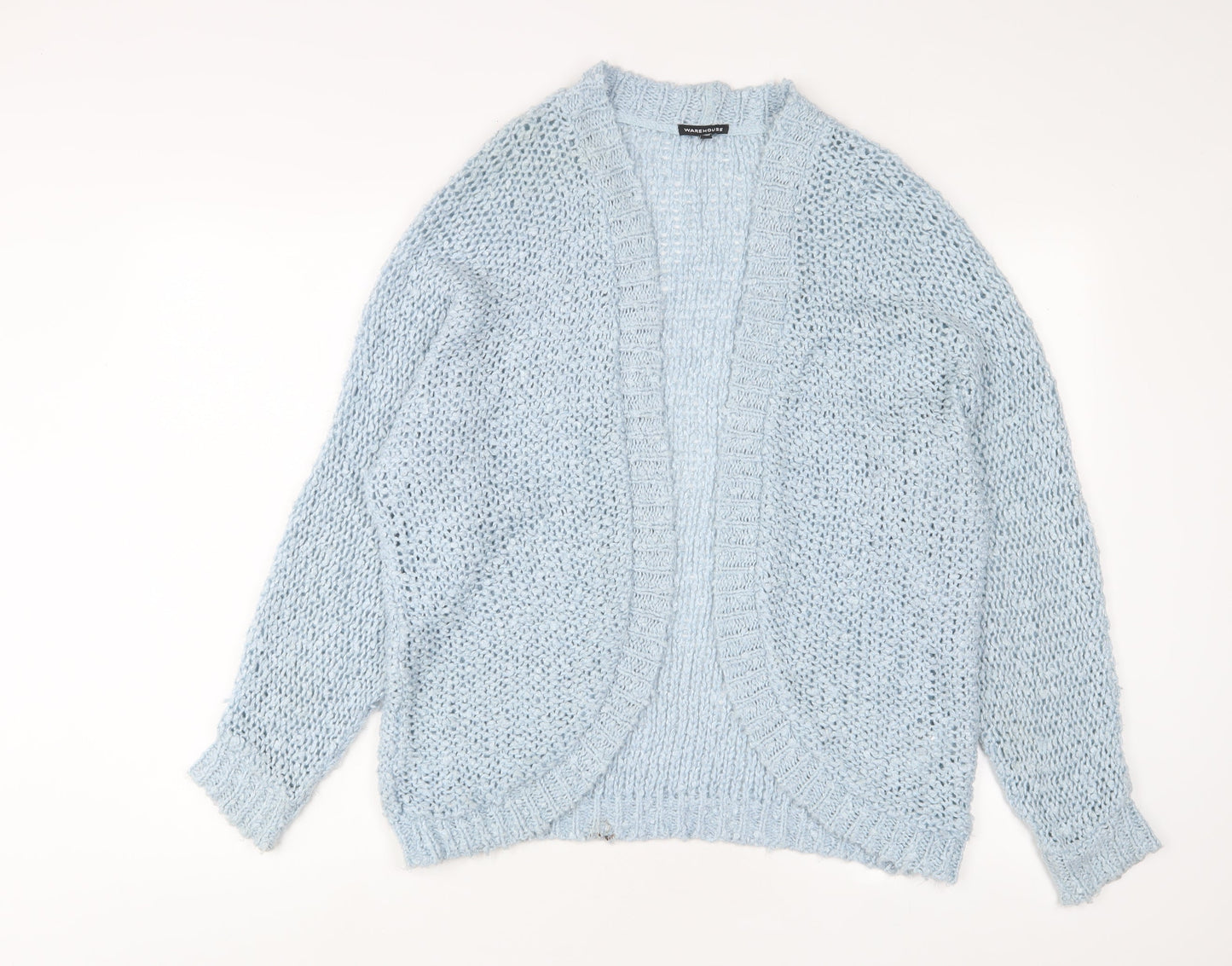 Womens UK Size S Warehouse Blue Cardigan Jumper