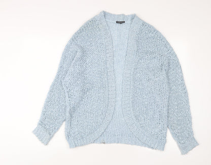 Womens UK Size S Warehouse Blue Cardigan Jumper