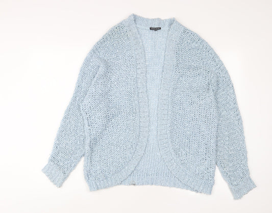 Womens UK Size S Warehouse Blue Cardigan Jumper