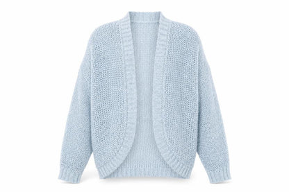 Womens UK Size S Warehouse Blue Cardigan Jumper