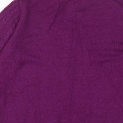 Womens UK Size M H&M Purple Pullover Jumper
