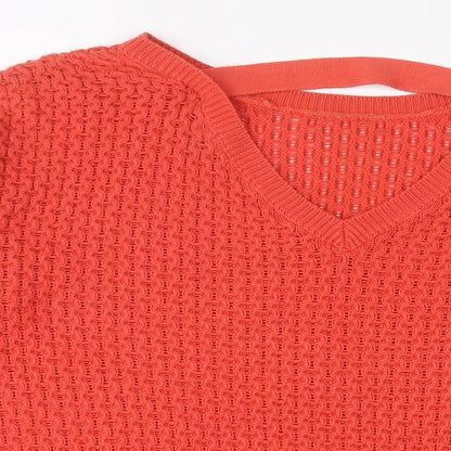Womens UK Size 12 New Look Red Pullover Jumper