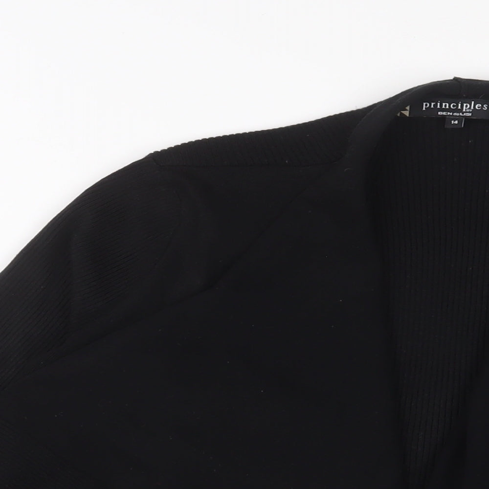 Womens UK Size 14 Principles Black Cardigan Jumper