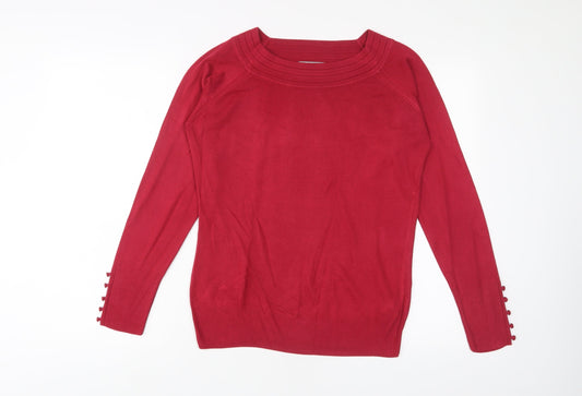 Womens UK Size M Marks and Spencer Pink Pullover Jumper