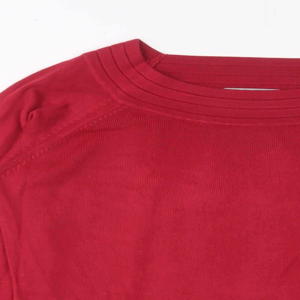 Womens UK Size M Marks and Spencer Pink Pullover Jumper
