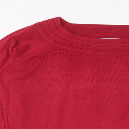 Womens UK Size M Marks and Spencer Pink Pullover Jumper