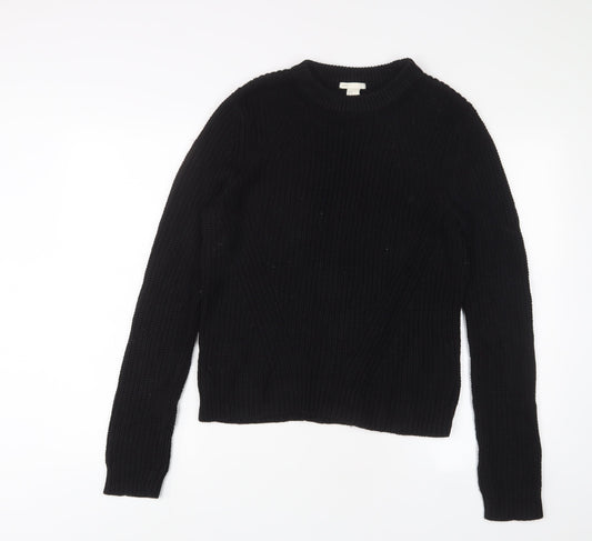 Womens UK Size M H&M Black Pullover Jumper
