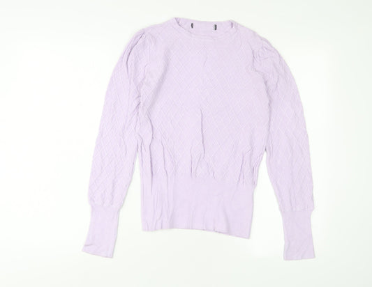 Womens UK Size 8 Marks and Spencer Purple Pullover Jumper