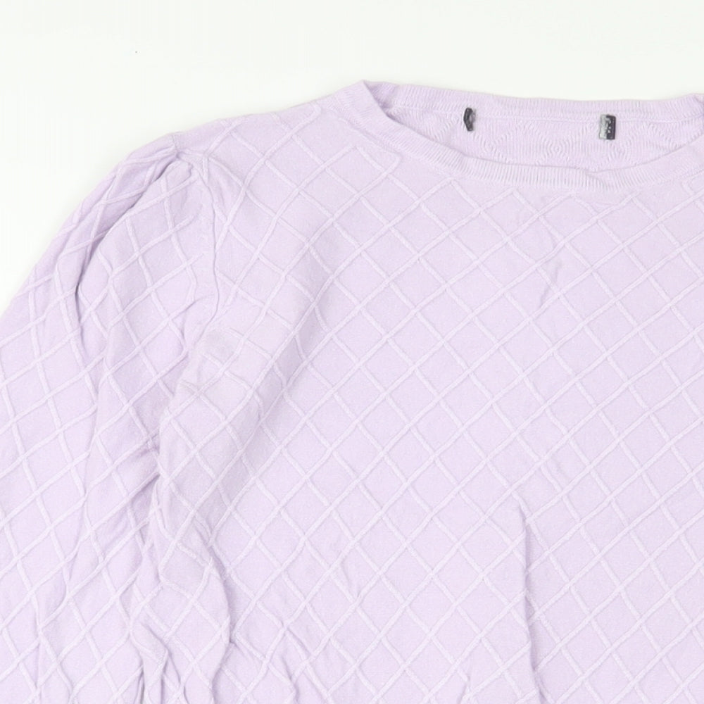 Womens UK Size 8 Marks and Spencer Purple Pullover Jumper