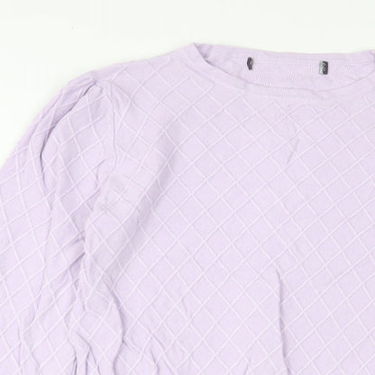 Womens UK Size 8 Marks and Spencer Purple Pullover Jumper