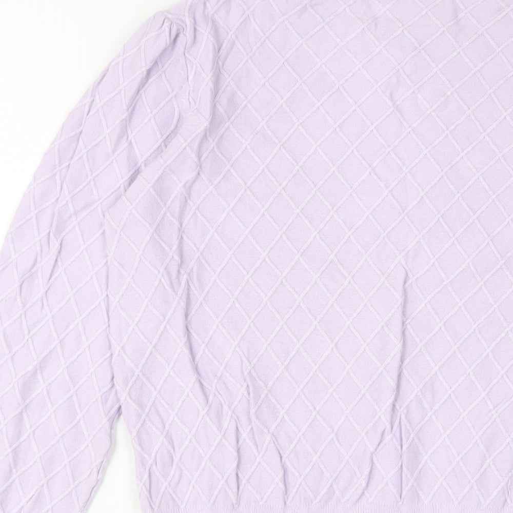 Womens UK Size 8 Marks and Spencer Purple Pullover Jumper