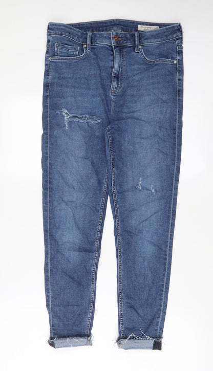Womens UK Size 12 Marks and Spencer Regular Fit Skinny Blue Jeans