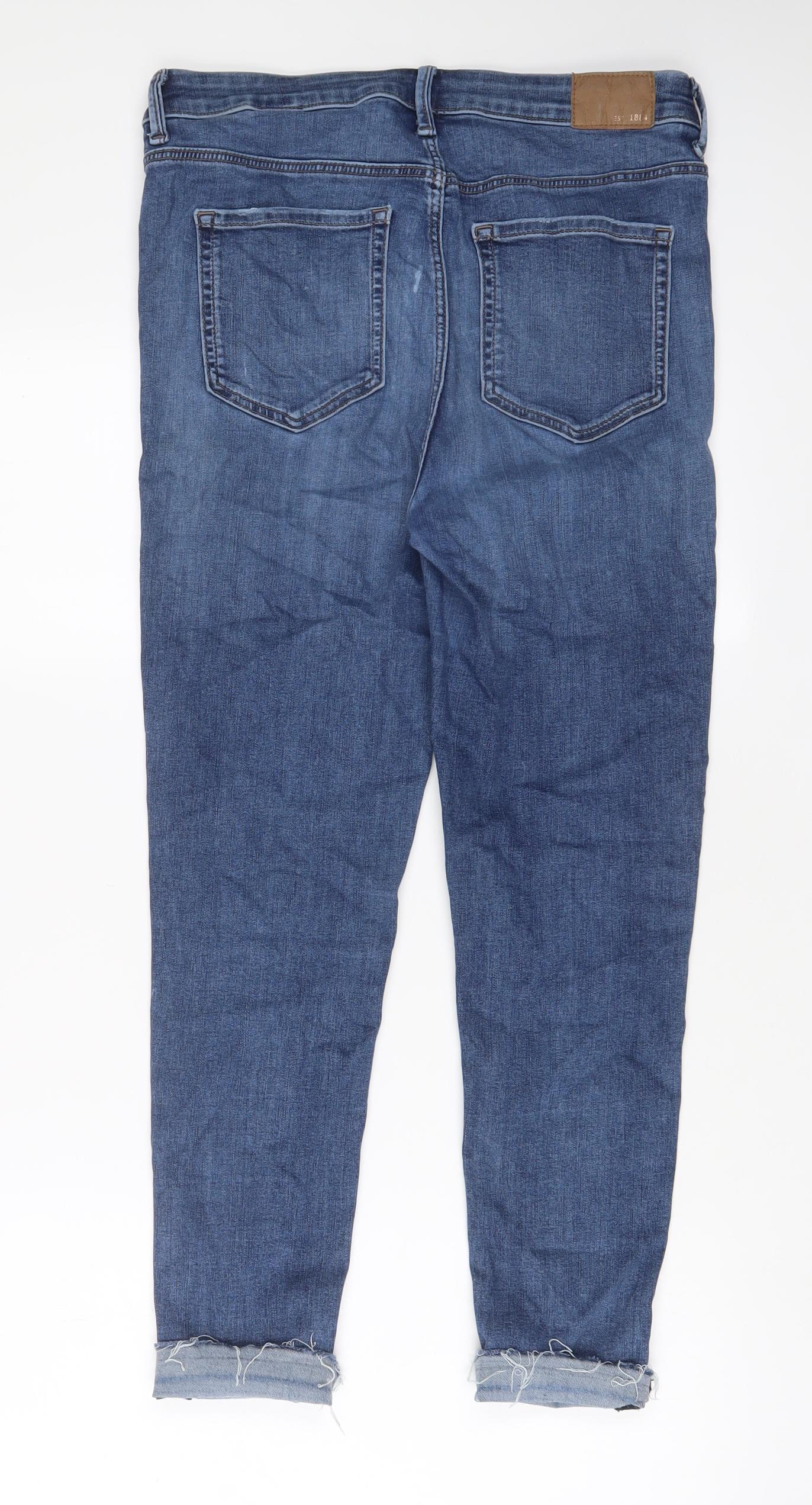 Womens UK Size 12 Marks and Spencer Regular Fit Skinny Blue Jeans