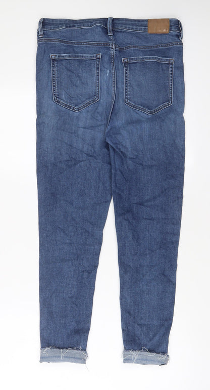 Womens UK Size 12 Marks and Spencer Regular Fit Skinny Blue Jeans
