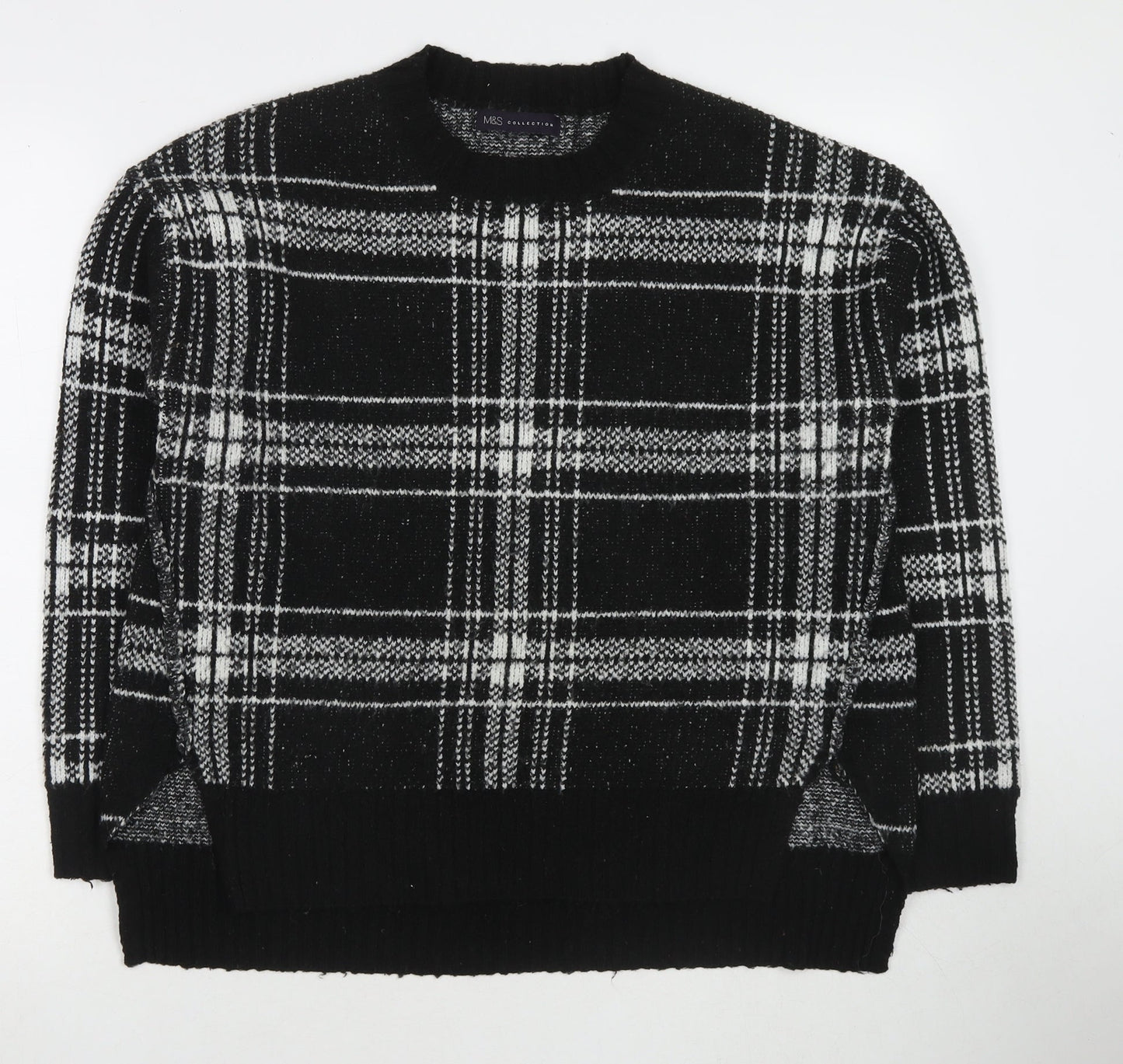 Womens UK Size M Marks and Spencer Black Pullover Jumper