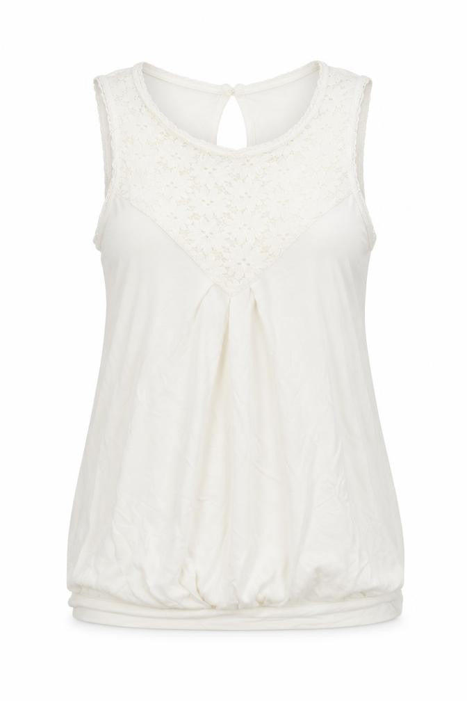 Womens UK Size 10 Oasis White Basic Tank