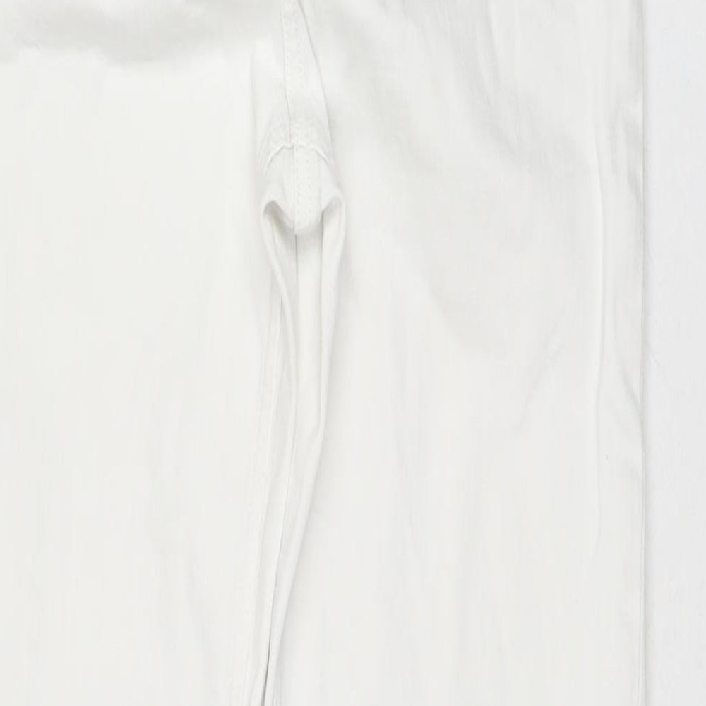 Womens UK Size 12 Marks and Spencer Regular Fit Skinny White Jeans