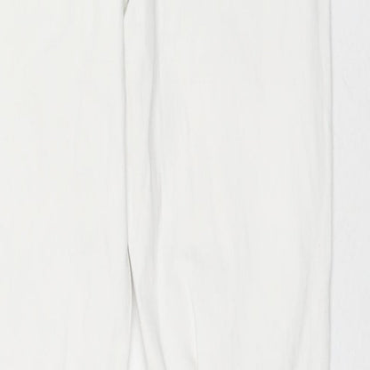 Womens UK Size 12 Marks and Spencer Regular Fit Skinny White Jeans