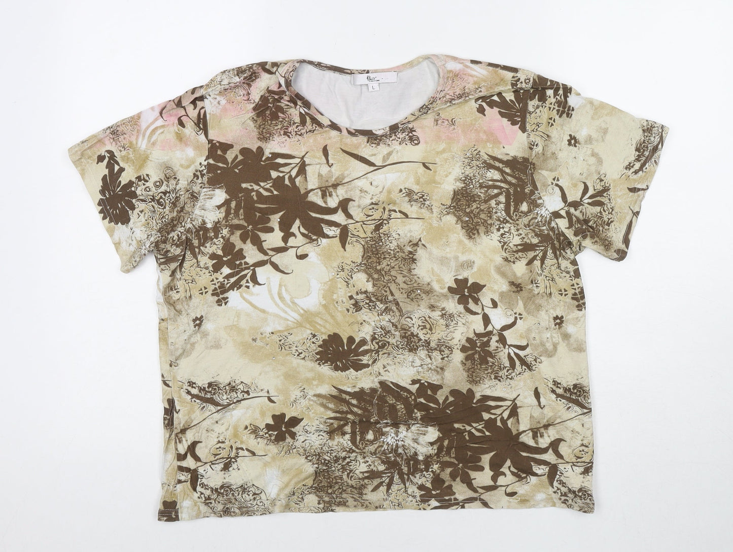 Womens UK Size L Klass Beige Basic Blouse