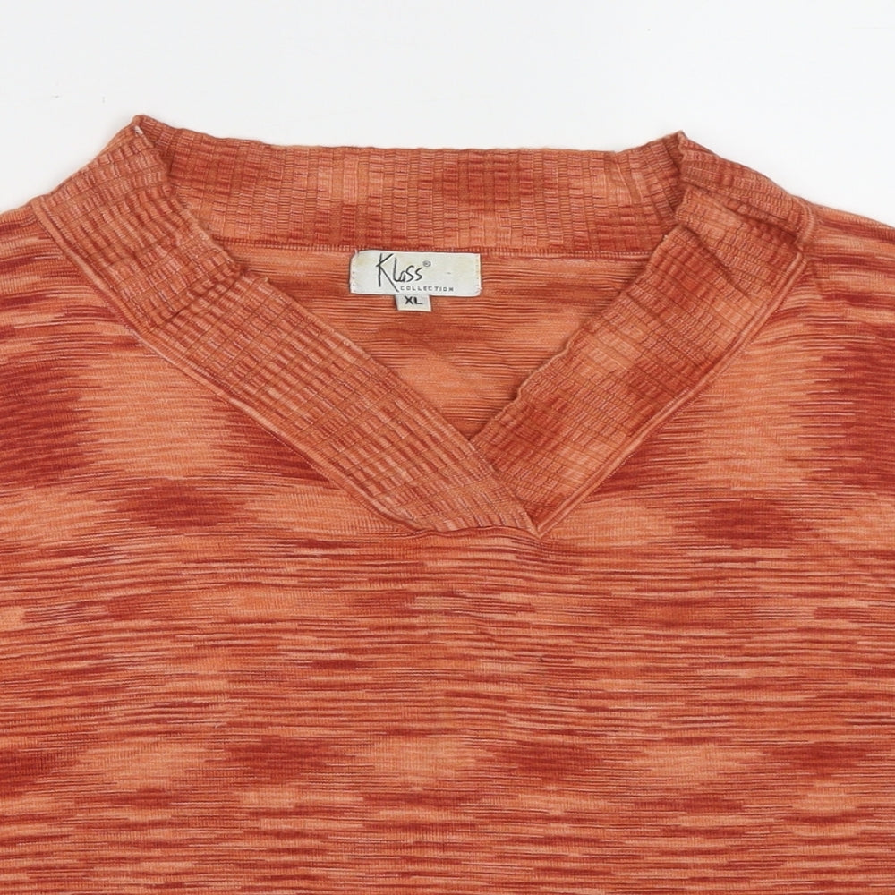 Womens UK Size XL Klass Orange Pullover Jumper