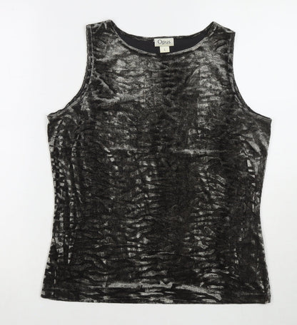 Womens UK Size L OPUS Grey Basic Tank