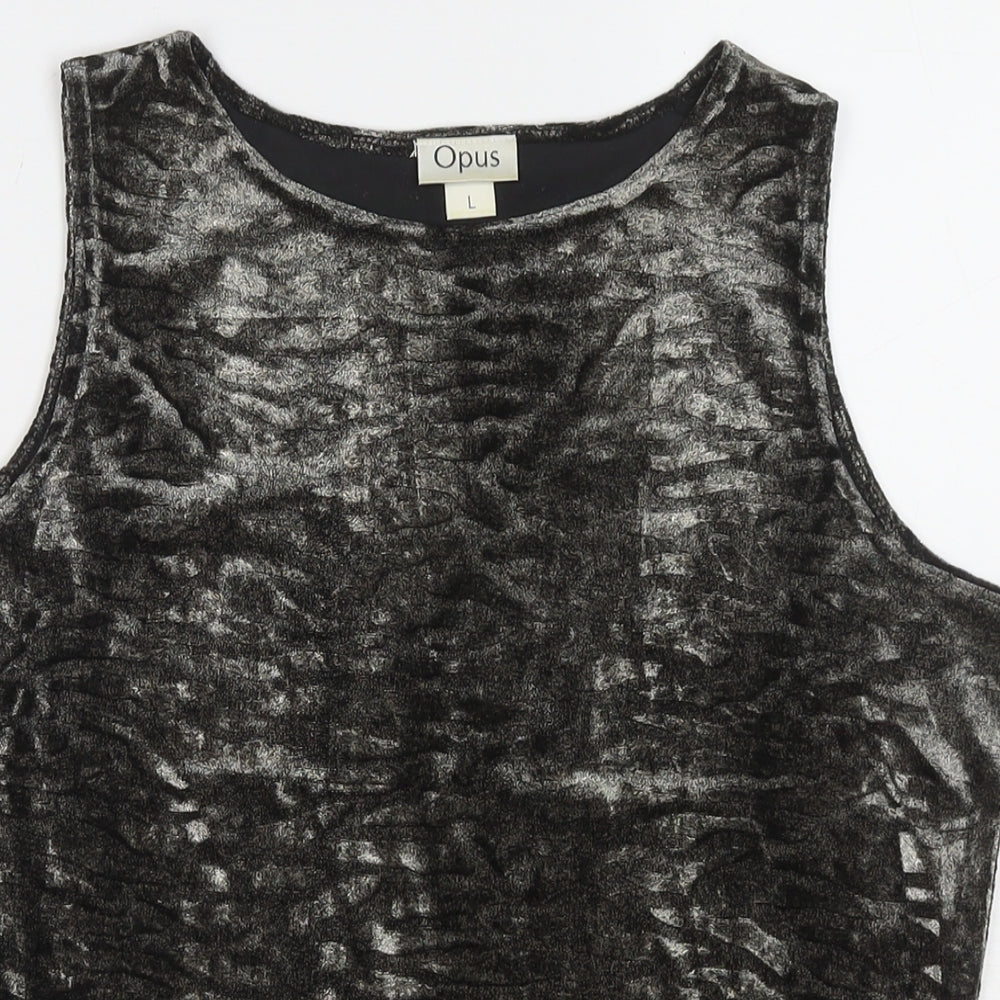 Womens UK Size L OPUS Grey Basic Tank