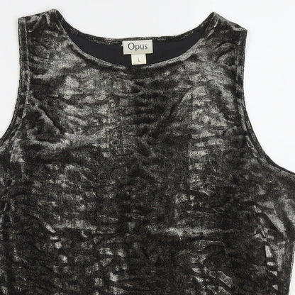 Womens UK Size L OPUS Grey Basic Tank