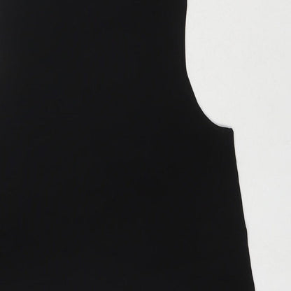 Womens UK Size S Zara Black Basic Tank