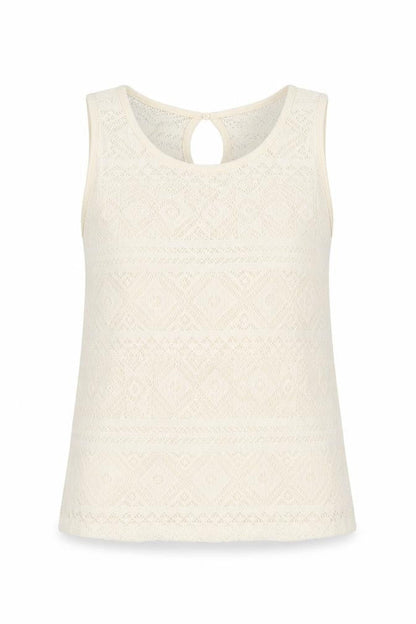 Womens UK Size S Stradivarius Ivory Basic Tank