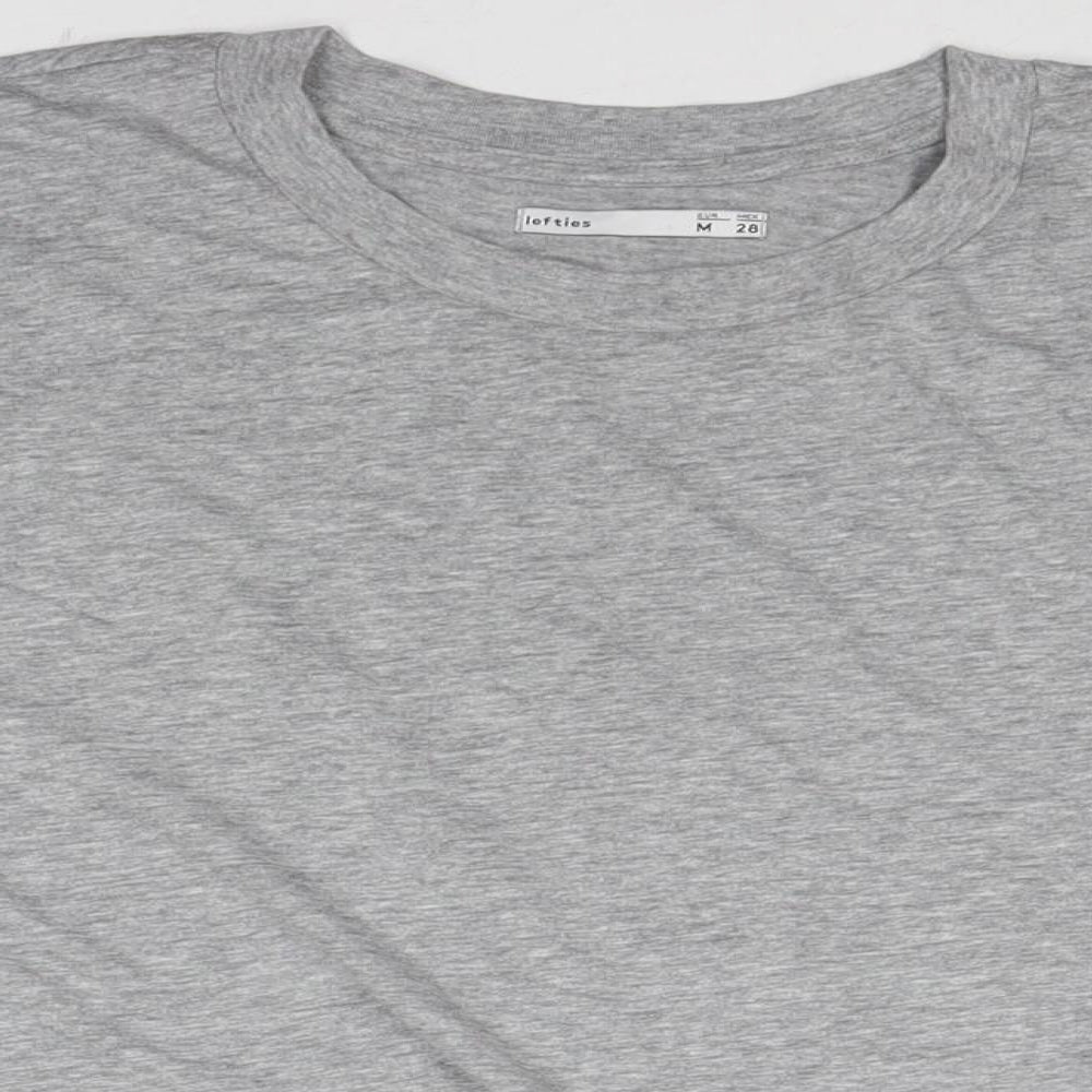 Womens UK Size M Lefties Grey Cropped T-Shirt