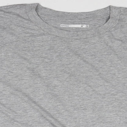 Womens UK Size M Lefties Grey Cropped T-Shirt