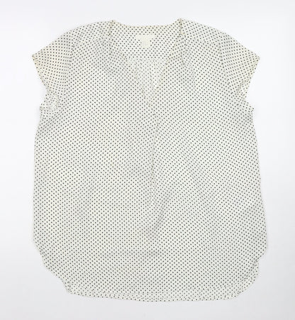 Womens UK Size 12 Marks and Spencer White Basic Blouse