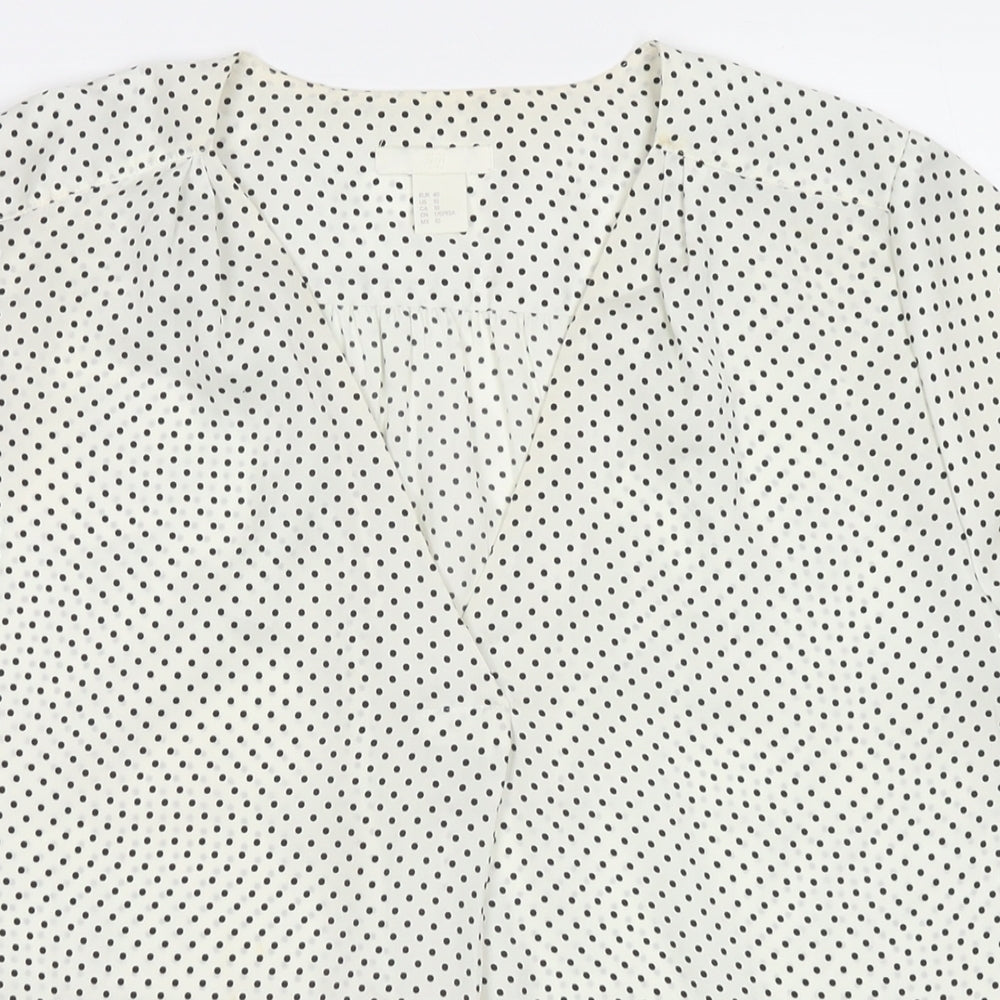 Womens UK Size 12 Marks and Spencer White Basic Blouse