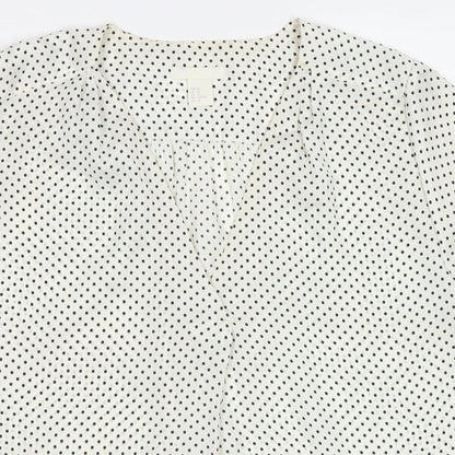 Womens UK Size 12 Marks and Spencer White Basic Blouse