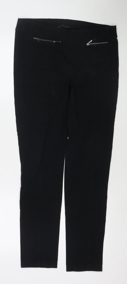 Womens UK Size 32 in Marks and Spencer Regular Fit  Black Trousers