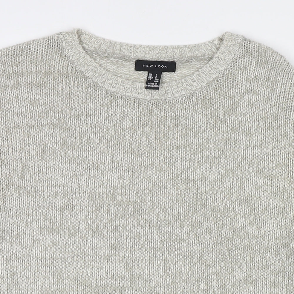 Womens UK Size S New Look Beige Pullover Jumper