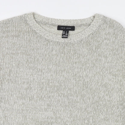 Womens UK Size S New Look Beige Pullover Jumper