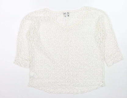 Womens UK Size 6 NEXT White Basic Blouse