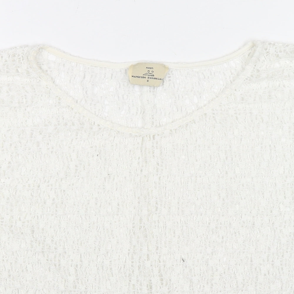 Womens UK Size 6 NEXT White Basic Blouse