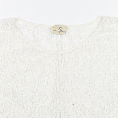 Womens UK Size 6 NEXT White Basic Blouse